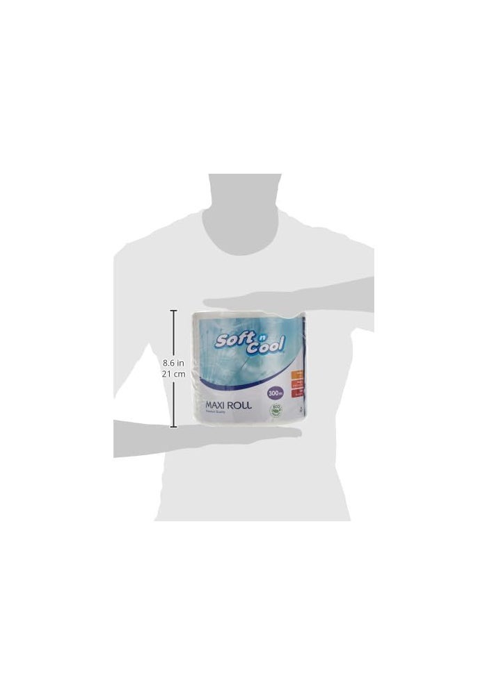 Soft n Cool لفافة ورق ماكسي ناعمة وباردة 1-طبقة 300 متر - Image 5